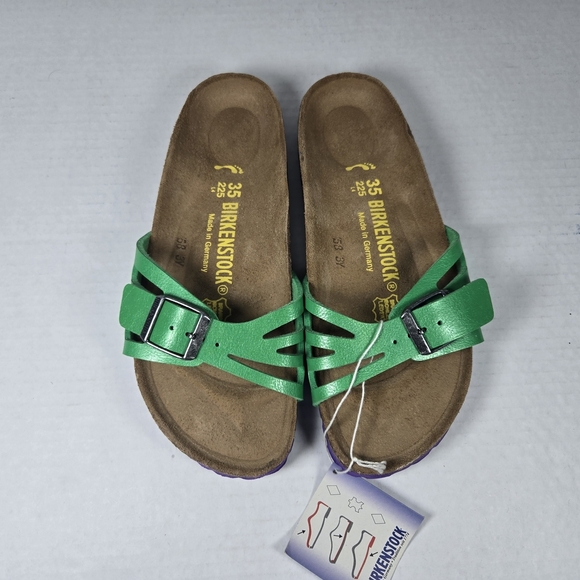 Birkenstock Molina Birk-flor Graceful Green Slide Sandal Size EU 35 Nar W4 or Y2 - Picture 2 of 10